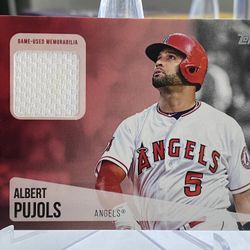 Albert Pujols 2019 Topps Series 1 Major League Material Game Used Patch Angels 