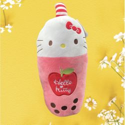 Sanrio Hello Kitty 15 in plush. Boba Tea