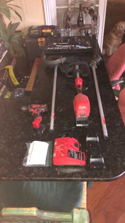 Milwaukee Fuel Weedwacker Edger and Drill
