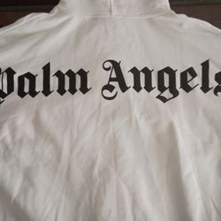 White PALM ANGELS Hoodie sz L