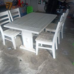 White Dining Table 