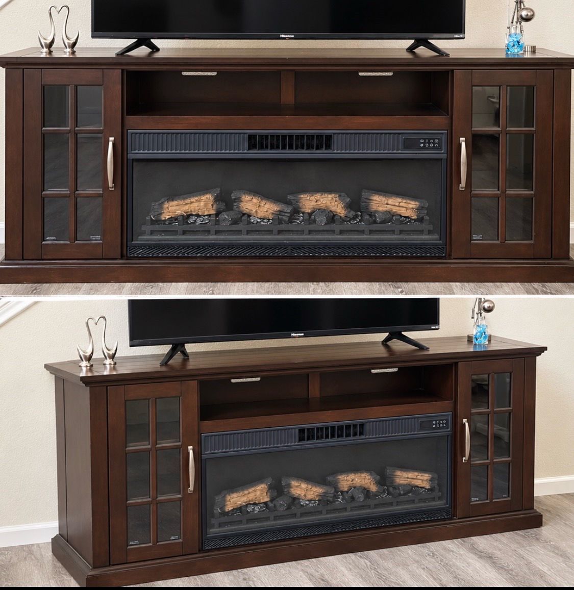 Normal Panel Stand Electric Fireplace TV Stand Console for Sale in San Antonio, TX - OfferUp