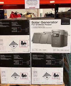 3400-Watt EcoFlow DELTA 2 Max Portable Power Station With X Boost Technology + 2 pcs 110W Solar Panel Brand New Only $695 !!