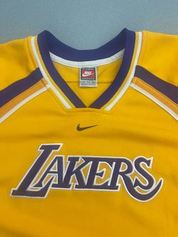 🏀 Vintage Nike Team Sports Los Angeles Lakers NBA Authentics Warm-Up Pullover XXL