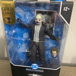 Dc Multiverse Mcfarlane Gold Label Exclusive SDCC Dark Knight Bank Robber Joker 