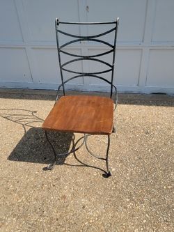 6 Heavy Wrought-iron  Chairs