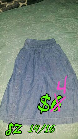 Girls jean skirt