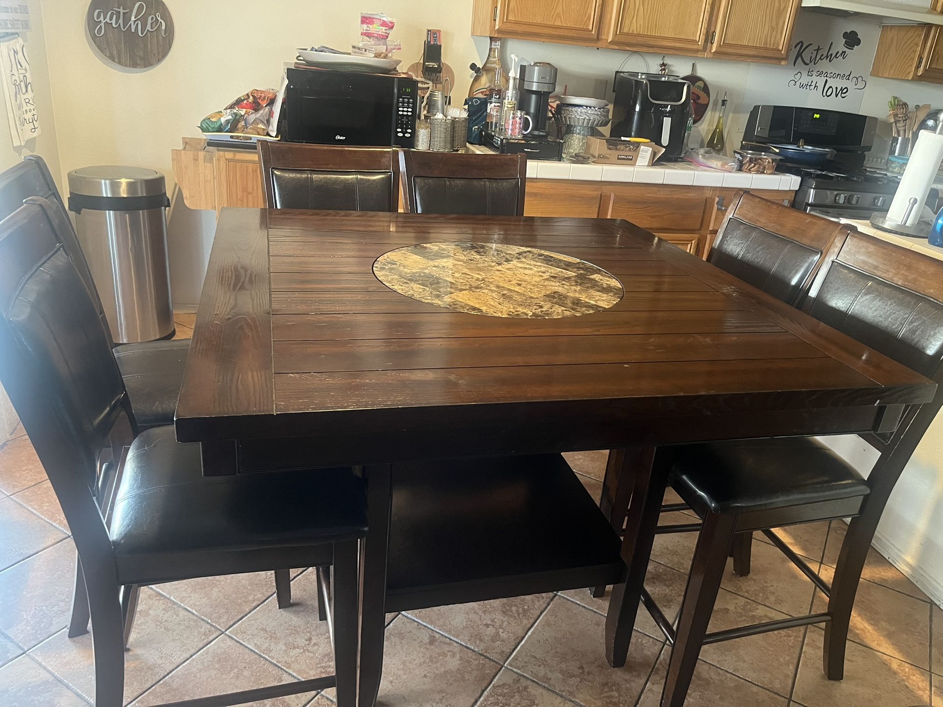 Square kitchen table