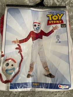 Toy story Forky costume boys size M(7/8)