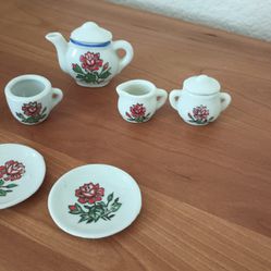 Miniature Toy China Tea Set