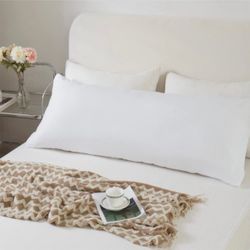 Body Pillow Cover Long Pillowcase with Envelope Closure, Microfiber, 2 Pack