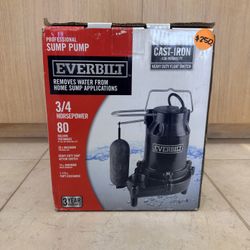 EVERBILT PROFESSIONAL SUMP PUMP