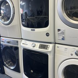 Maytag washer and dryer set stackable