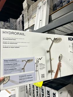 3-in-1 Multifuncion Shower Column Kit Brushed Nickel Finish
