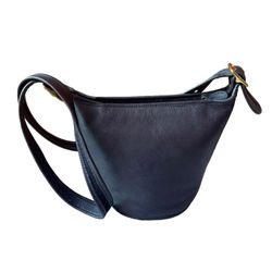 Vintage Coach Maggie Duffle Bucket cowhide Leather Shoulder Crossbody bag