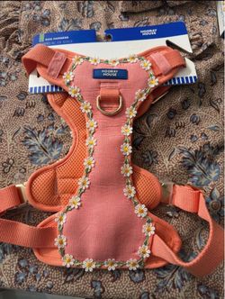 Hooray House Dog Harness with Daisy Trim