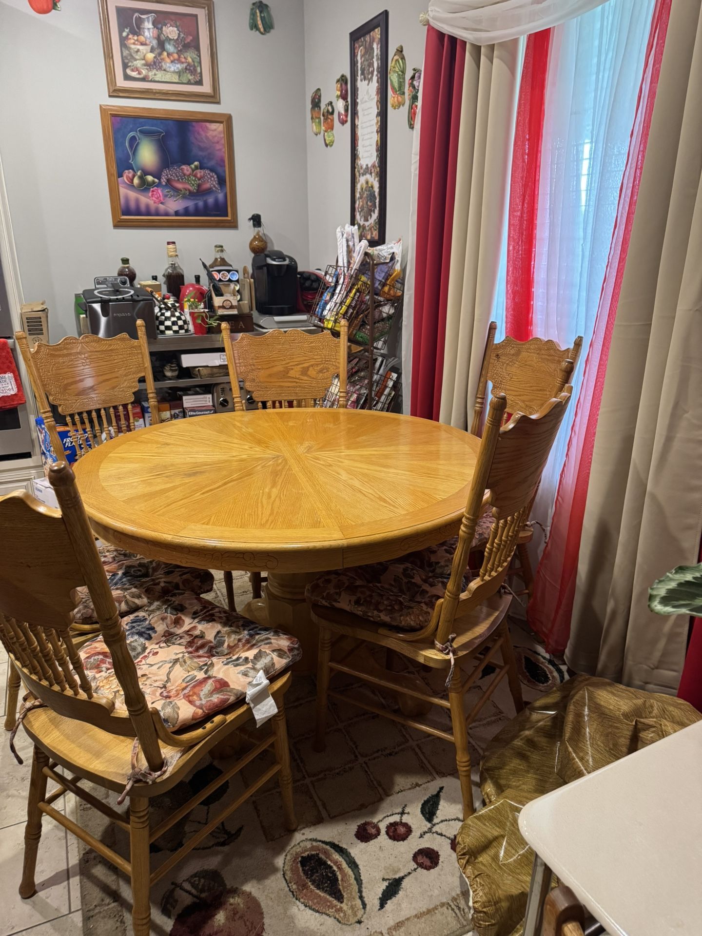 Table with 6 Chairs and China Cabinet