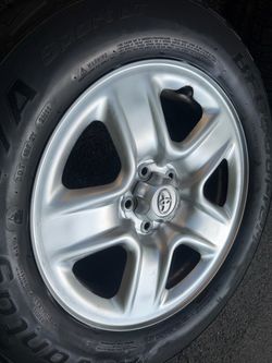 Toyota Alloy Wheel with BFGoodrich Tires. 225/65/17 Advantage Sport.