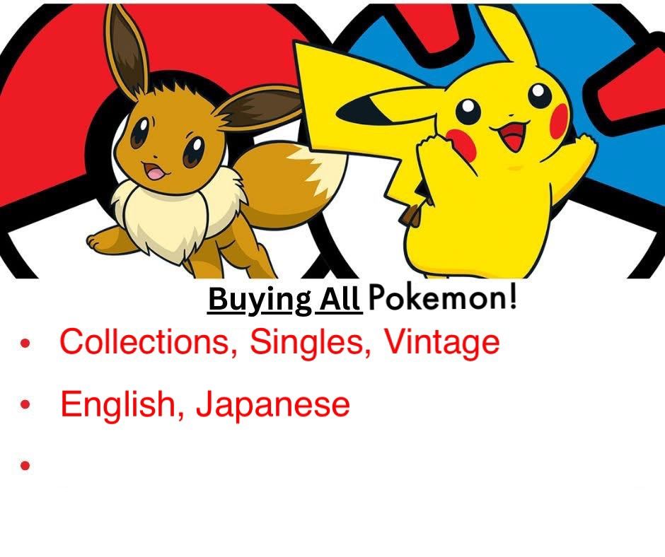 Buying Pokemon Cards Paying 80-100%