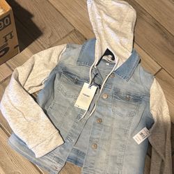 Womens jean Jacket With Hoodie Sizes S,M,L,XL, & 2XL NEW