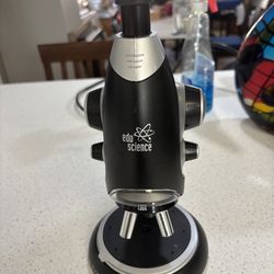 Kids microscope $20 with new batteries and plug-in