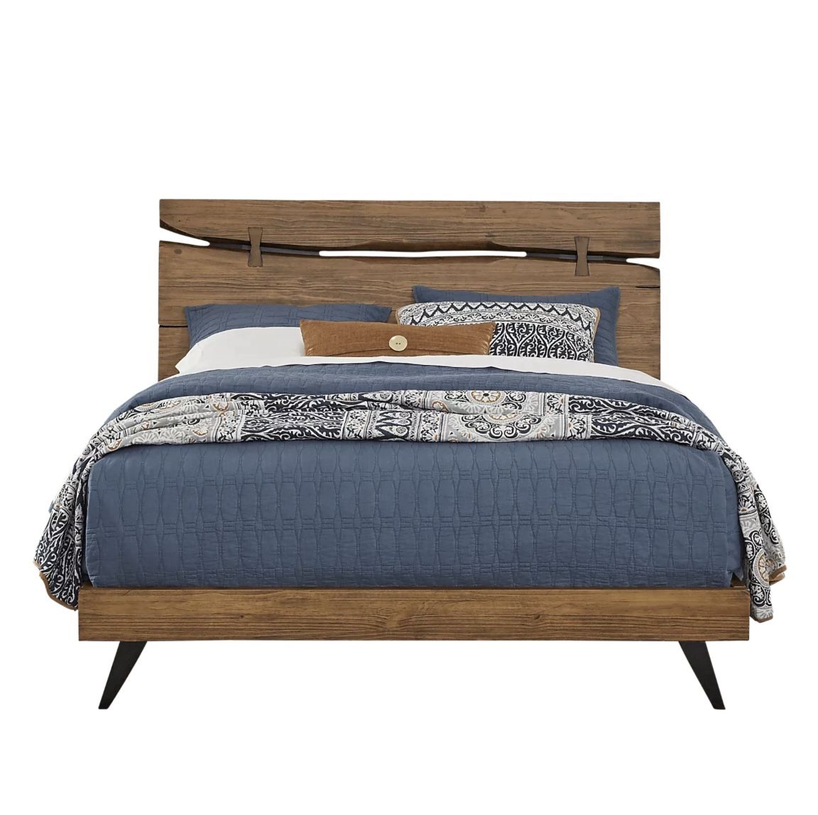 Dana Point Brown 3 Pc Queen Panel Bedframe W/ Bunkie Board