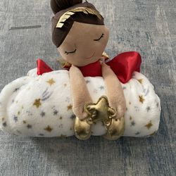 Girls Blanket With Doll