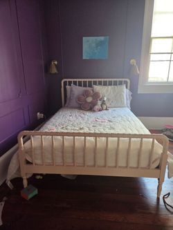 Kids Full Pink Pottery Barn Elise Bed and Dresser Set