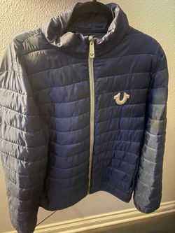 Blue true religion puffer Size M