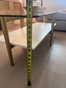 Two-Tier Glass Top Coffee Table