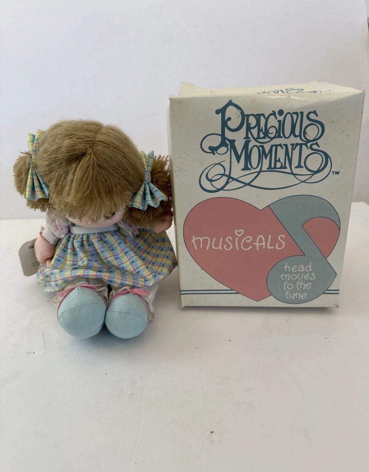 Vintage Applause Precious Moments Musicals Doll 5606 Merrie Head Moves Working