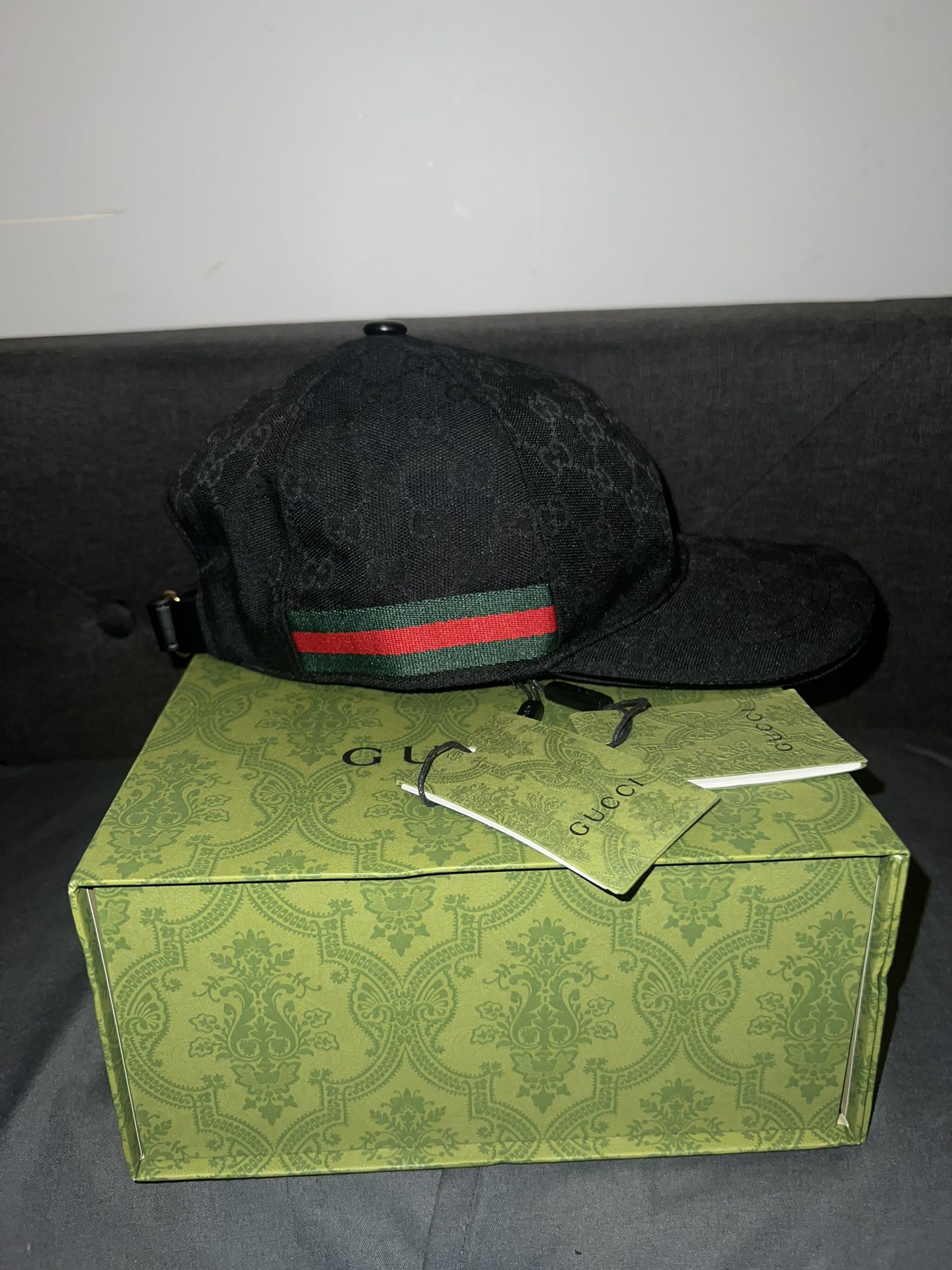 Gucci Hat Black Size Large Brand New 