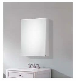 20 in. W x 26 in. H Rectangular Medicine Cabinet with Mirror