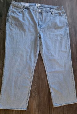 *Brand New* Womens Plys Size Seven Loosw Straight Leg Jean Denim Pants 24W