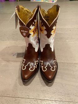 Ariat Womens Bandida Sendero Western Boots Sz 7.5 Lil More Yeehaw Mocha Brown