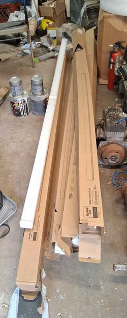 NEW 8FT DAYBRITE LED Strip Light: Curved Lens,13,000 lm, 3500K/4000K tested , ADJUSTABLE!