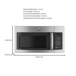 GE Over The Range Stainless Steel Microwave 