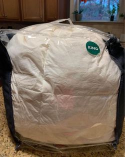 Heavyweight King Size Goose Down Feather Comforter 