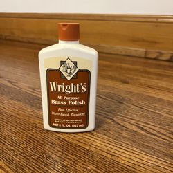 Wright's All Purpose Brass Polish 8 oz Copper Bronze Chrome Pewter Full - discontinued 