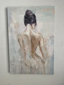  original oil painting. Girl. beautiful female back. This is an oil painting that symbolizes female energy, femininity.