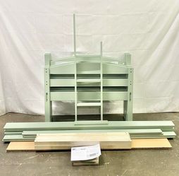 Convertible Twin-Over-Twin Bunk Bed, bunkbed, bed frame , Sage Green *Free Delivery & Assembly*