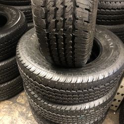 SET OF FOUR TIRES LT 275/70/18 CONTINENTAL SEMI NEW 95%TREAD LIFE $400 PRICE INCLUDES PROFESIONAL ISTALATION AND TAX
