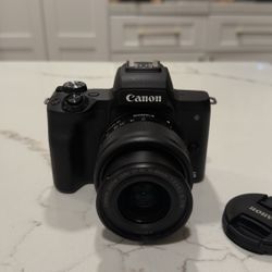 Canon EOS M50 Mark II Mirrorless Camera (15–45mm Lens)