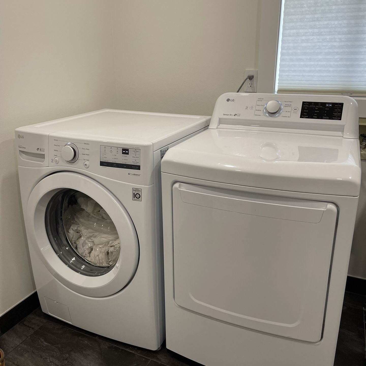 LG washer and dryer