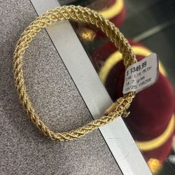 14K Mesh Bracelet 