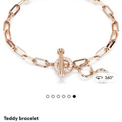 Swarovski Pink Bear Charm Bracelet 