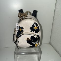Coach Mini Court Backpack Charm NWT CZ605