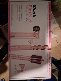 Shark FlexStyle Air Styling & Drying System - Brand New Sealed - Pink