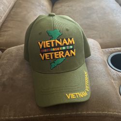 Green Vietnam Veteran Hat
