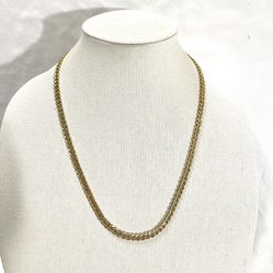 Brand new 24 inch 18 karat gold plate Cuban Link necklace